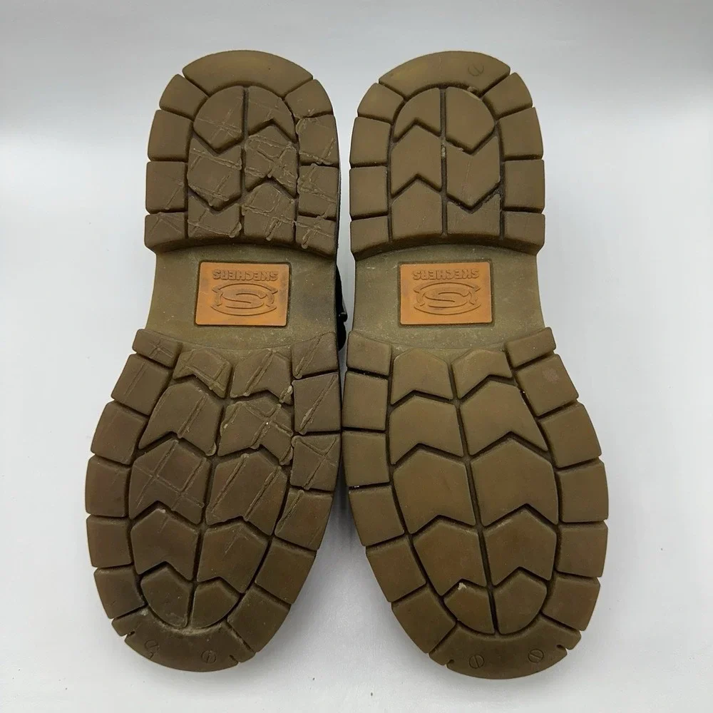 Skechers Buckle Platform Chukka‎ Chunky Lug Shoes Mens Sz 9.5 Y2K 90s Brown
